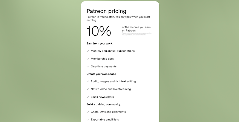 سایت Patreon